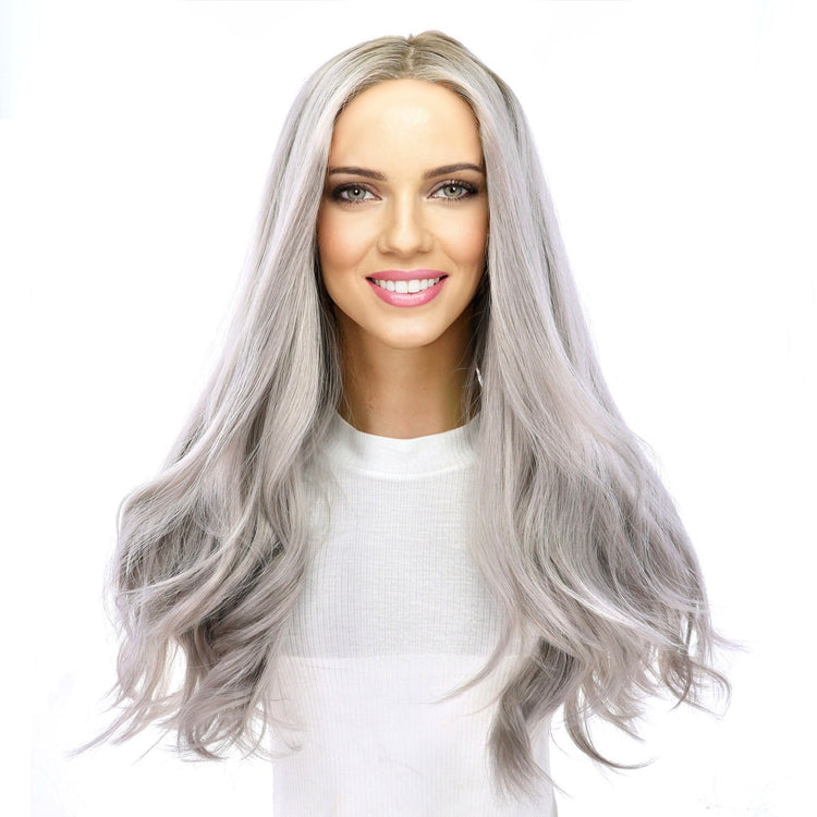 24" Gisele Silk Top Wig Silver Smoke