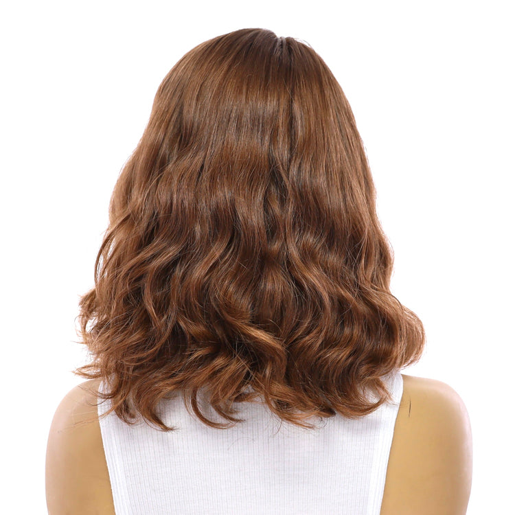 13" Luxe Bob Silk Top Wig #10 Neutral Light Brown Wavy