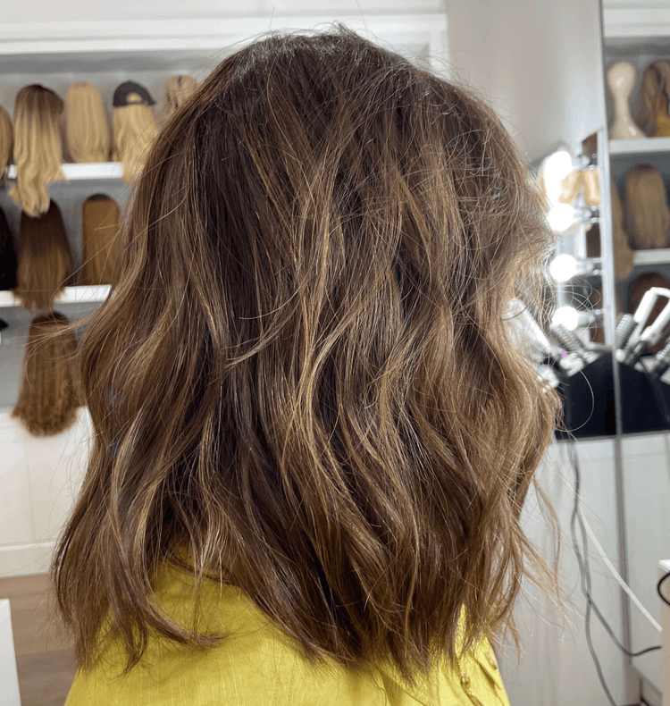 16" Divine Luxe Deep Lace Top Wig #6 w/ Balayage