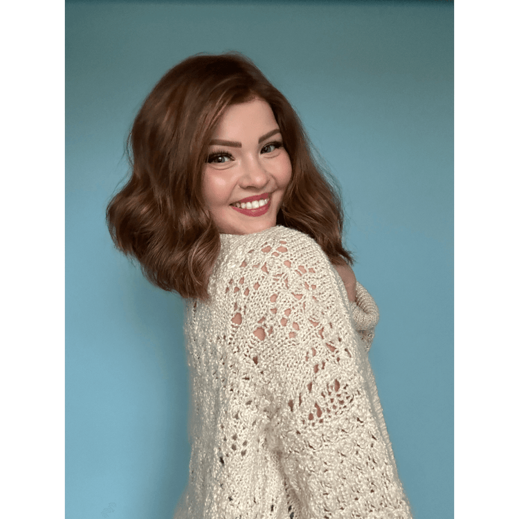 13" Luxe Bob Silk Top Wig #6 Neutral Medium Brown w balayage Color Service