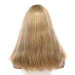 19" Nicole Silk Top Wig Golden Blonde Wavy