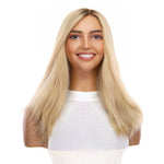 19" Nicole Silk Top Wig Golden Blonde Wavy