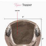 18" Topaz Lace Top Topper #5 Warm Dark Brown