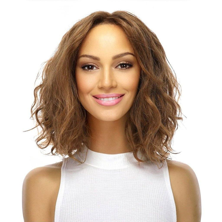 12" Divine Luxe Lace Top Wig #18 Warm Dark Blonde Wavy