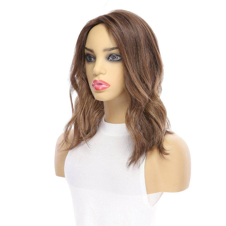 14" Topaz Lace Top Topper Medium Brown Balayage