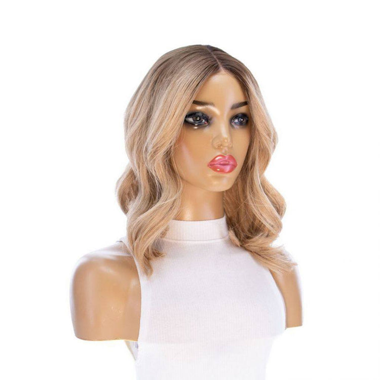 16" Divine Lace Top Wig Golden Blonde w/ Rooting