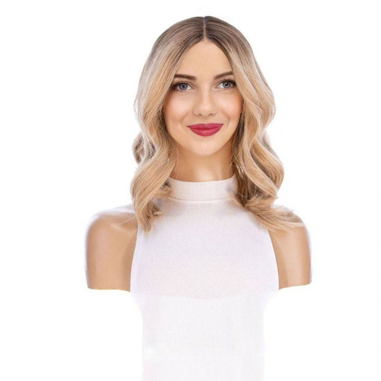 16" Divine Lace Top Wig Golden Blonde w/ Rooting