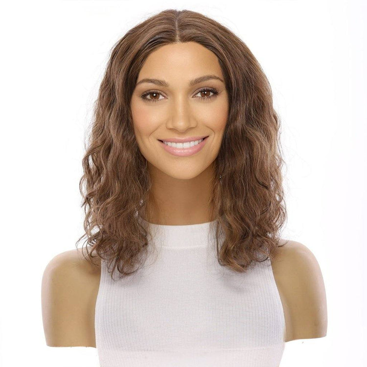 16" Divine Lace Top Topper Medium Brown Babylight Wavy