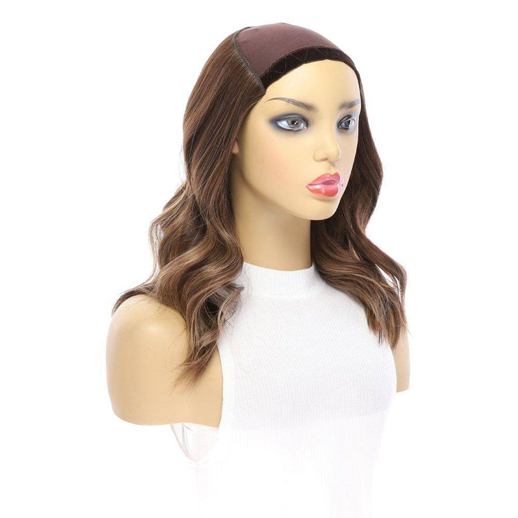 16" HatFall Wig Medium Brown Balayage