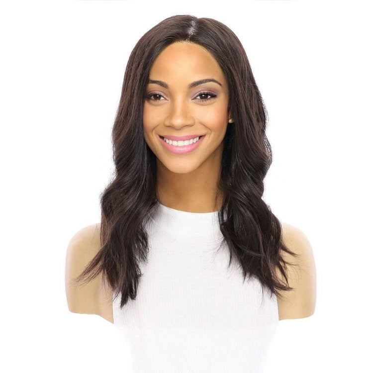 18" Princess Silk Top Wig Soft Black