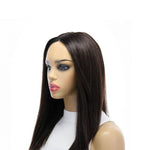 19" Nicole Silk Top Wig Dark Brown w/ Partial Rooting