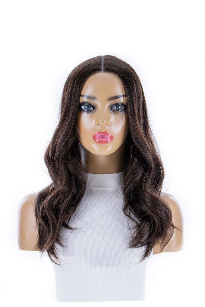 20" Divine Lace Top Topper Dark Brown
