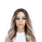 20" Divine Luxe Lace Top Wig #Light Brown w/ Blonde Balayage