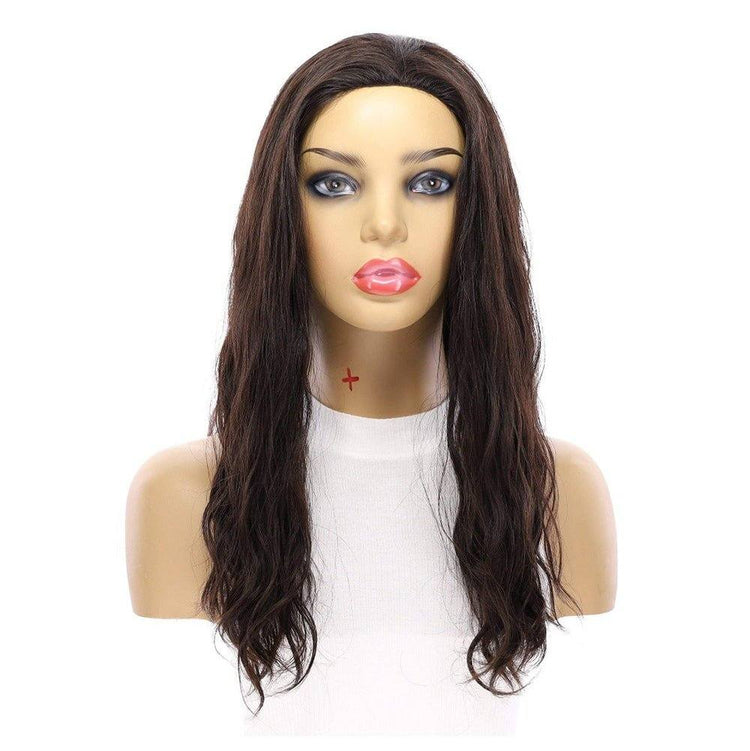 20" 3/4 Bandfall Wig Soft Black Wavy