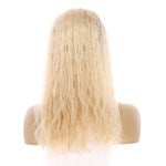 20" Princess Silk Top Wig Platinum Blonde Wavy