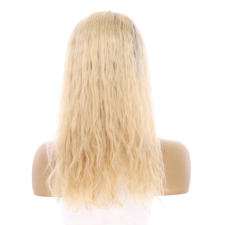 20" Princess Silk Top Wig Platinum Blonde Wavy