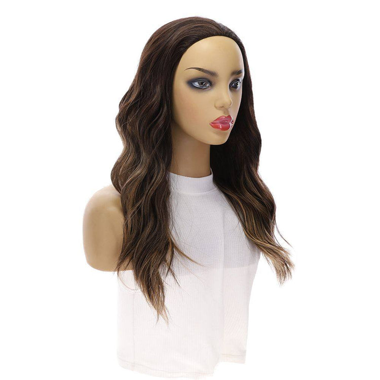 20" 3/4 Bandfall Wig Dark Brown Balayage