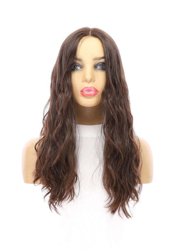 20" Divine Luxe Lace Top Wig #4 Dark Brown Wavy
