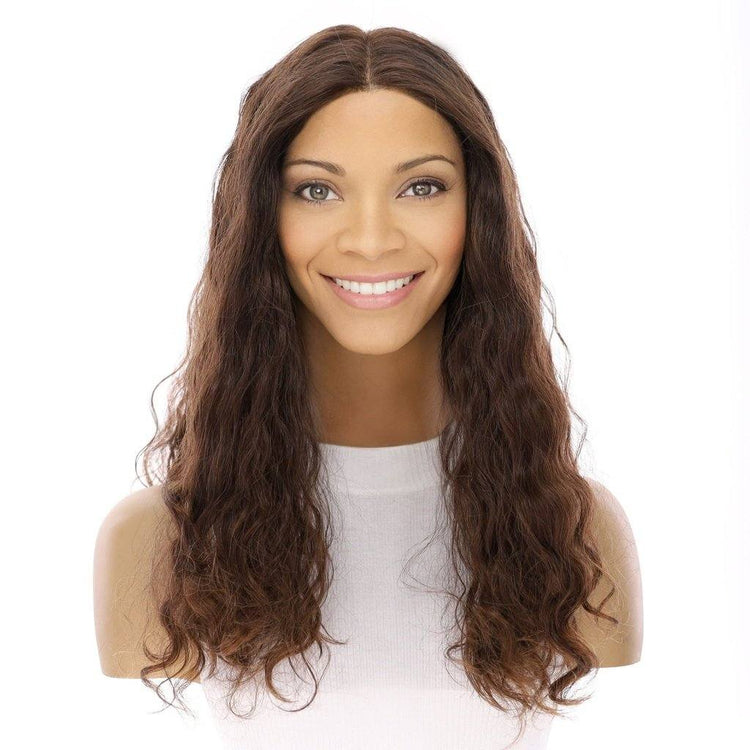 20" Divine Luxe Lace Top Wig #5 Warm Dark Brown Wavy