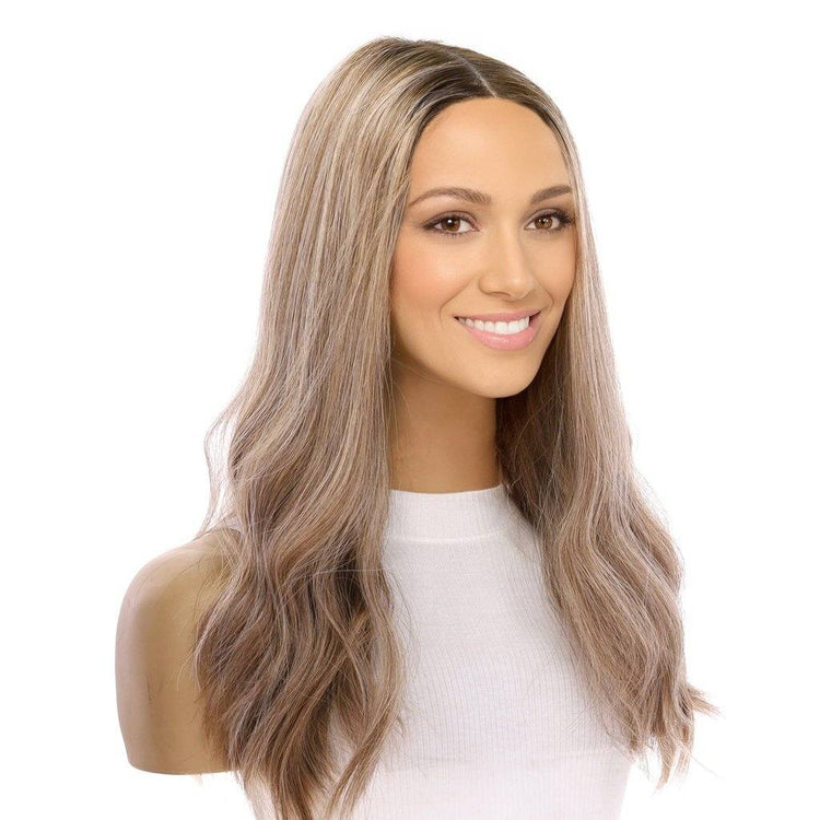 20" Divine Lace Top Wig Ashy Blonde w/ Highlights