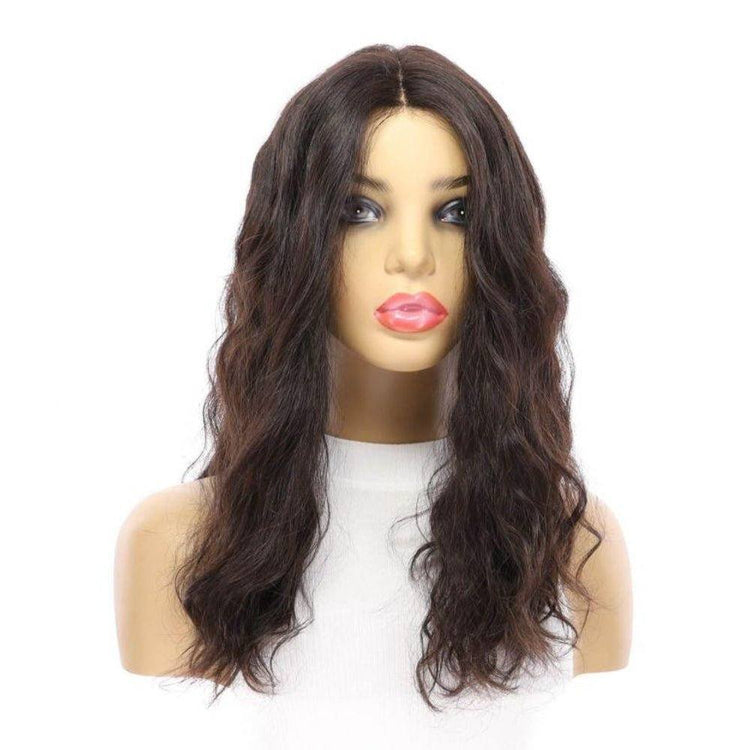20" Divine Lace Top Wig Natural Black Wavy