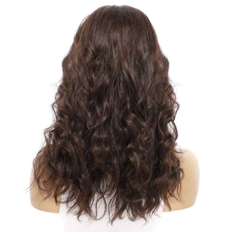 20" Princess Silk Top Wig Dark Brown Wavy