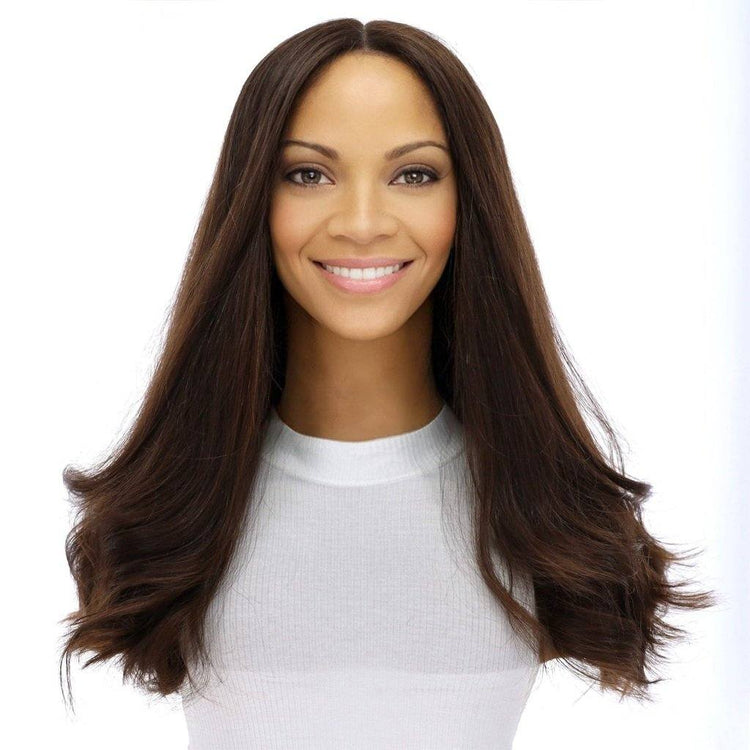 20" Secret Lace Top Wig #5 Warm Dark Brown