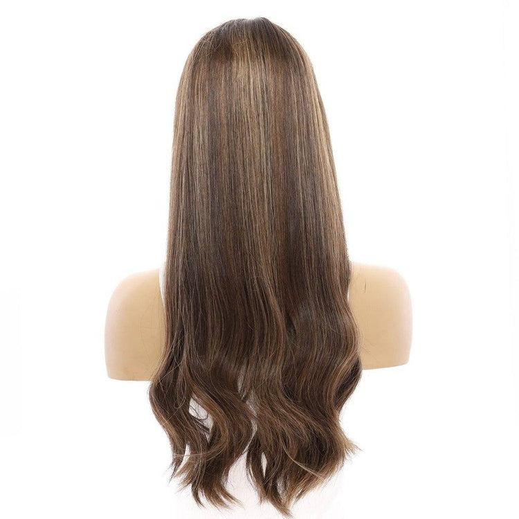24" Divine Lace Top Wig Dark Brown w/ Highlights
