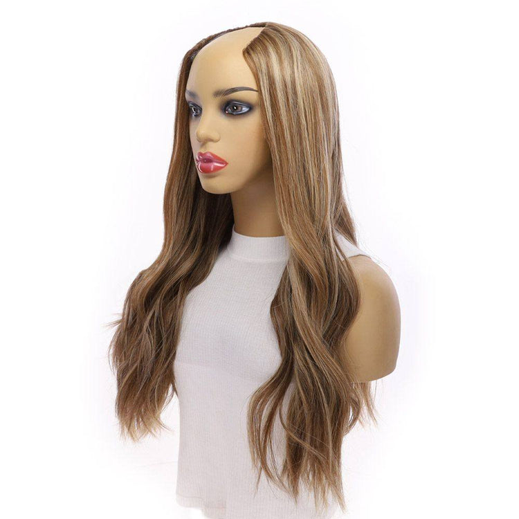 24" U-Shape Wig Medium Blonde