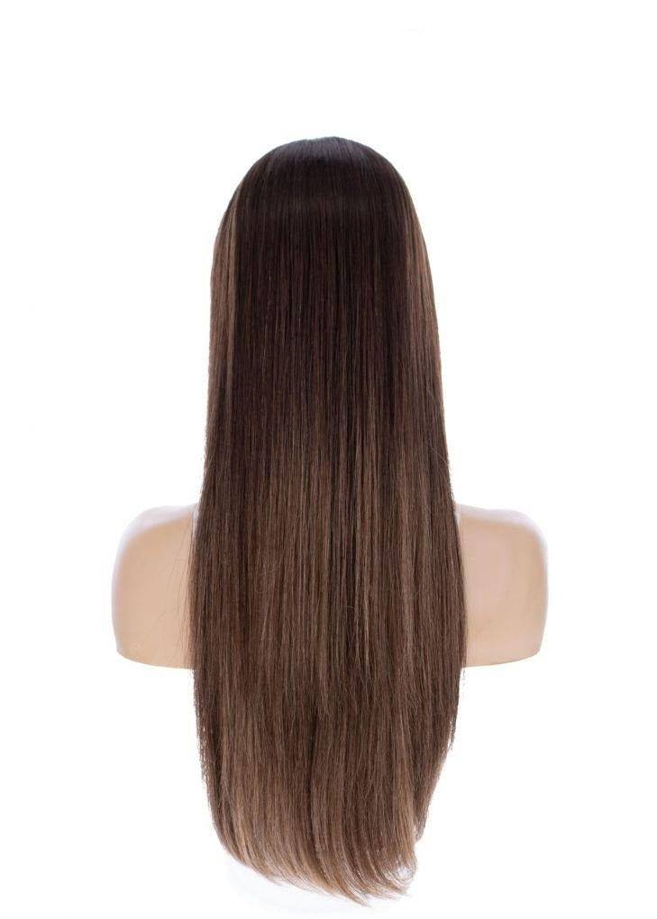 26" Ponytail Silk Top Wig Medium Brown Babylight