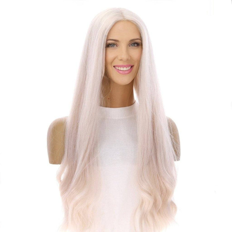 26" Divine Lace Top Wig Ice Blonde