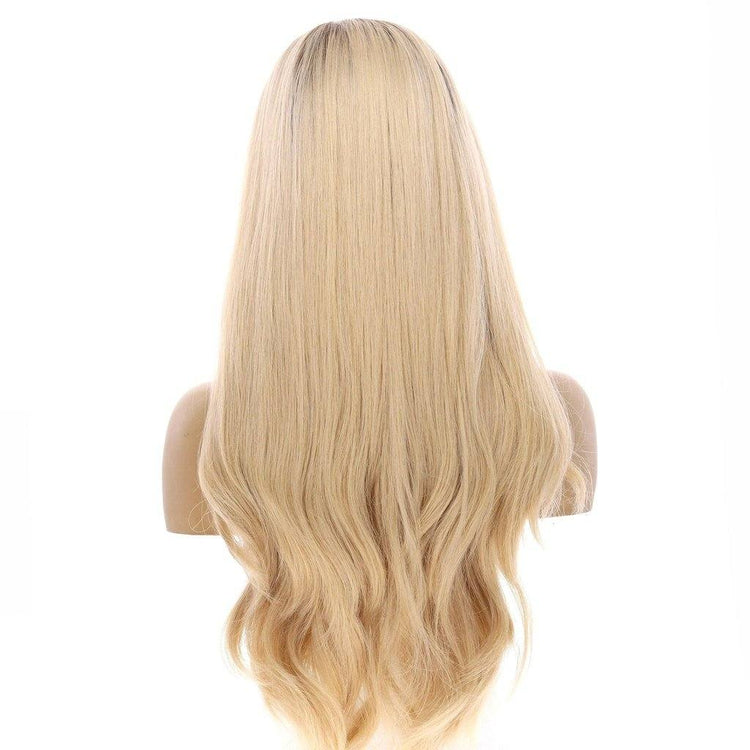 26" Amber Silk Top Wig Platinum Blonde