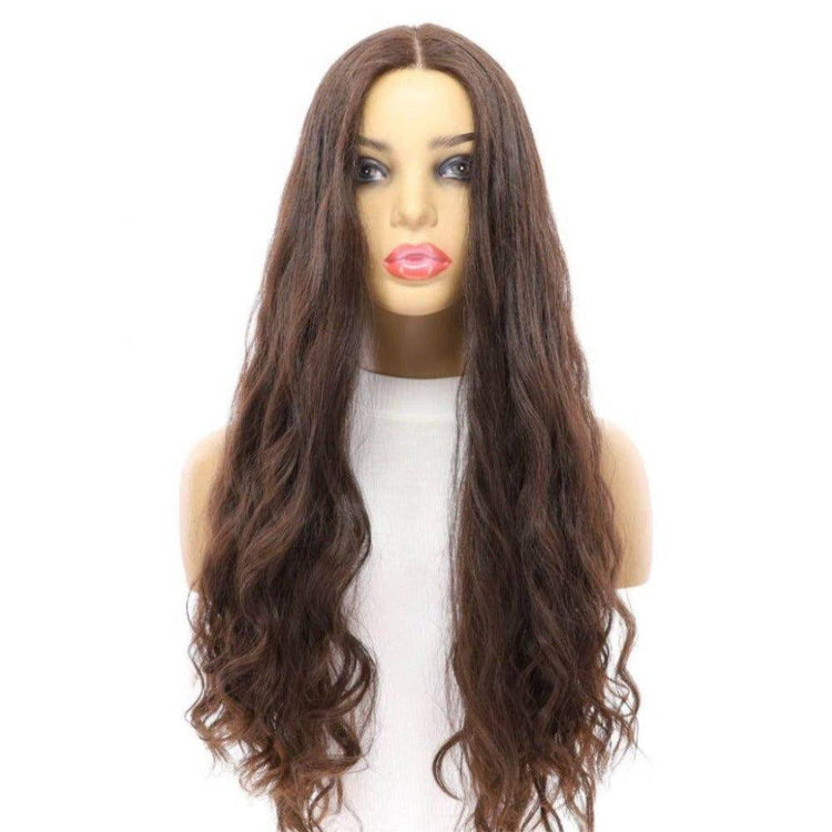 26" Divine Luxe Lace Top Wig #4 Dark Brown Wavy