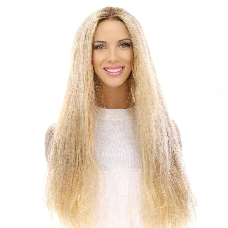 26" Divine Lace Top Wig Platinum Blonde Wavy