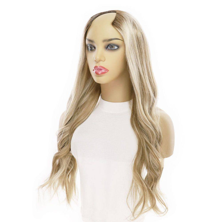 26" U-Shape Wig Ash Blonde