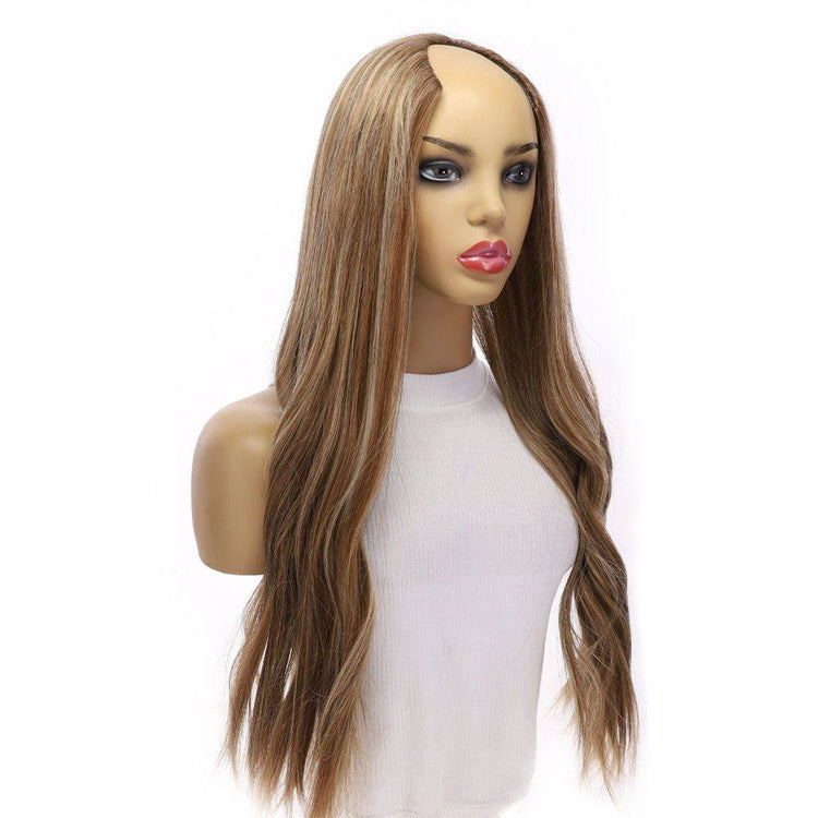 26" U-Shape Wig Medium Blonde