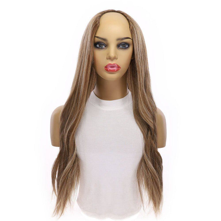 26" U-Shape Wig Medium Blonde