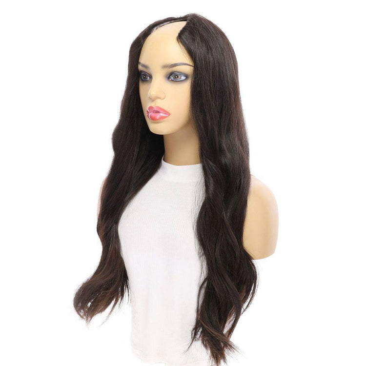 26" U-Shape Wig Soft Black