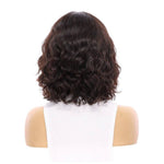 13" Victoria Silk Top Wig Soft Black Wavy