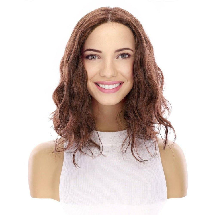 13" Victoria Silk Top Wig Auburn Wavy