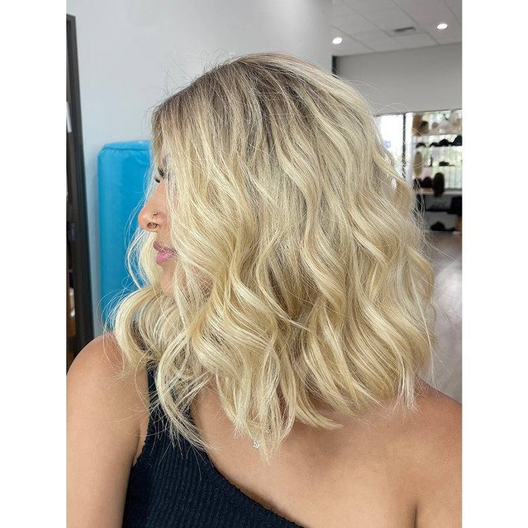 16" Divine Lace Top Wig Platinum Blonde w/ Rooting