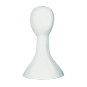 17" White Abstract Mannequin Head