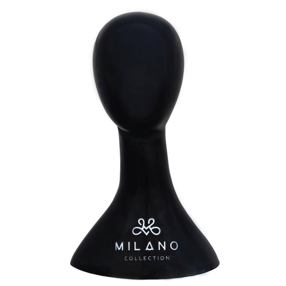 17" Black Abstract Mannequin Head