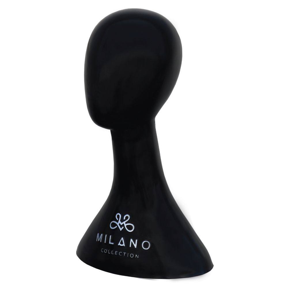 17" Black Abstract Mannequin Head