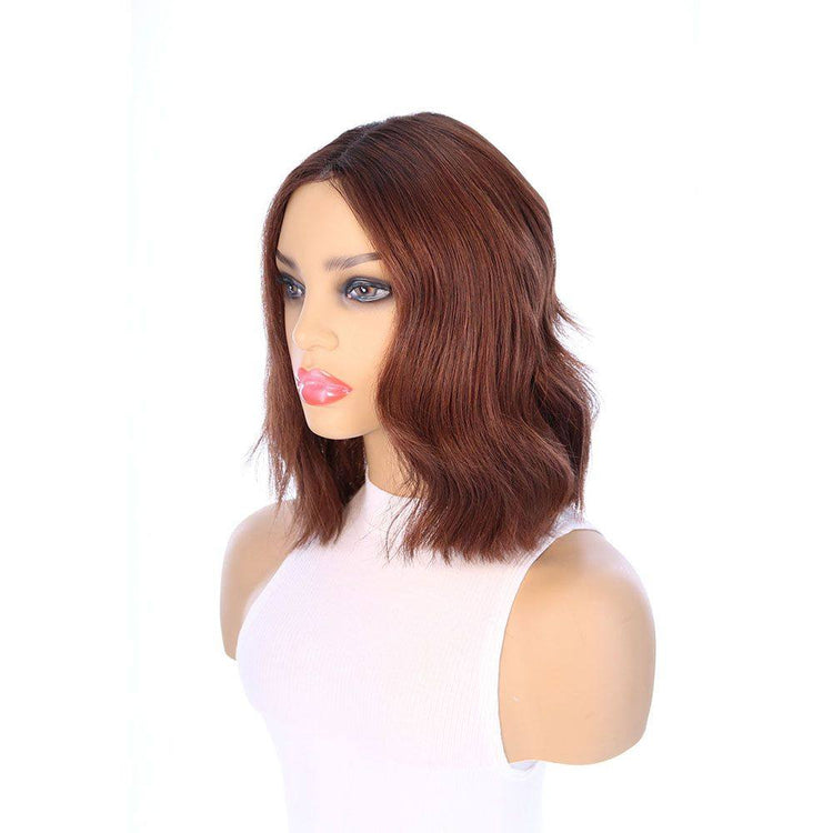 14" Divine Lace Top Wig Auburn w/ Rooting