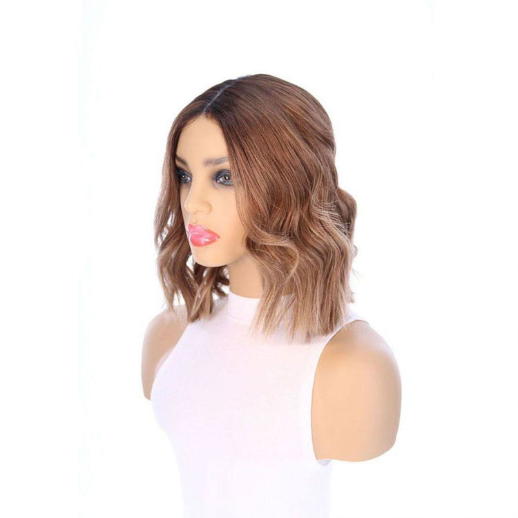 15" Divine Lace Top Wig Light Brown Babylight w/ Rooting