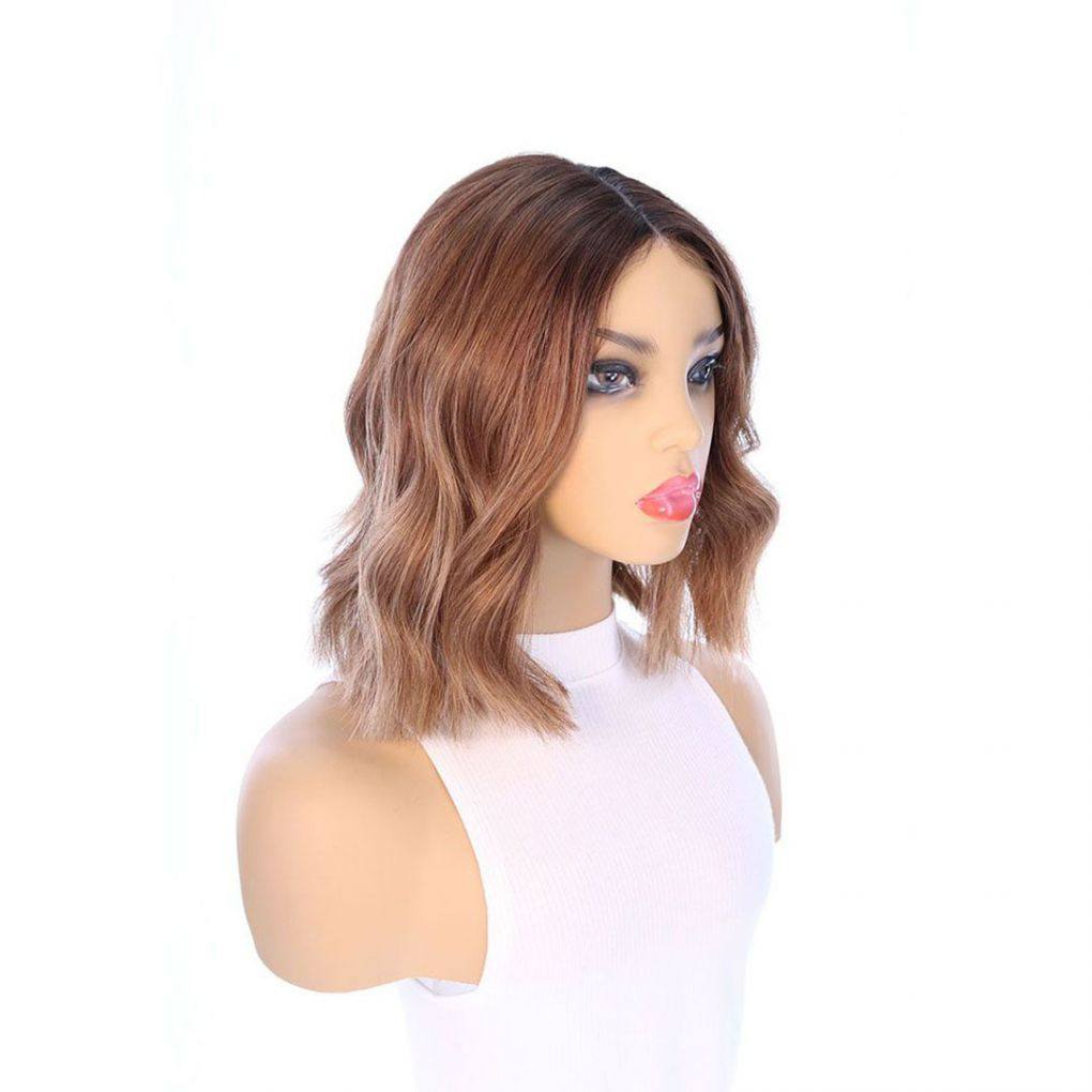 15" Divine Lace Top Wig Light Brown Babylight w/ Partial Rooting