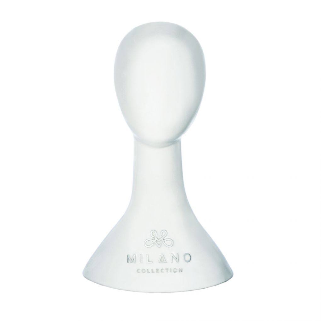 17" White Abstract Mannequin Head