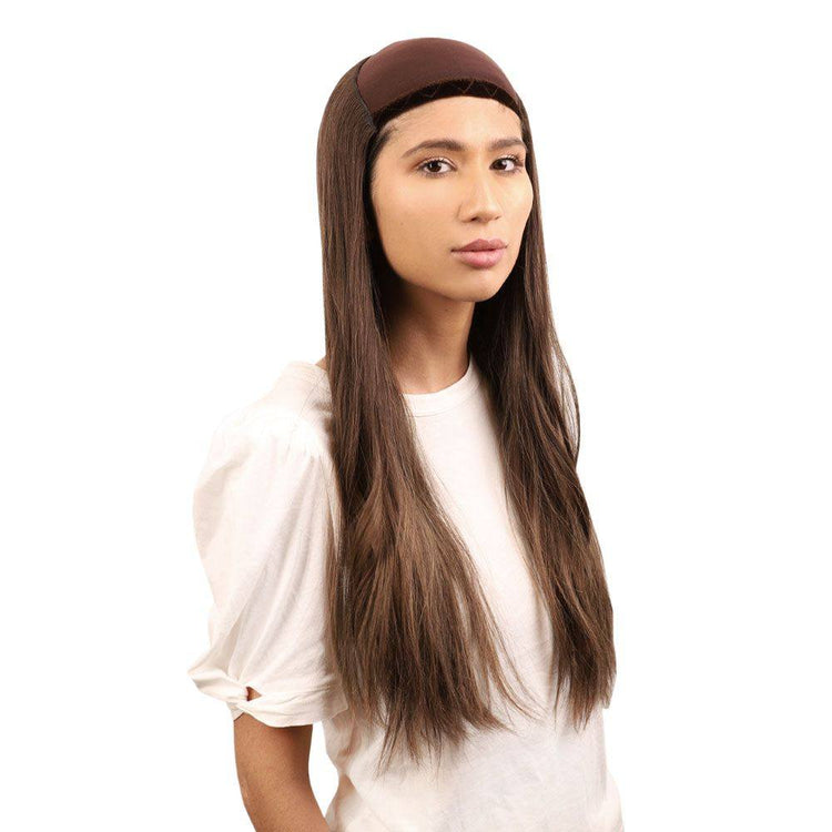 24" HatFall Wig Medium Brown Babylight
