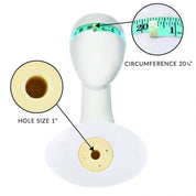 17" White Abstract Mannequin Head